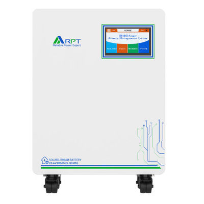 قیمت خوب LiFePO4 ذخیره انرژی مسکونی ظرفیت 5.2 کیلو وات و پانل های خورشیدی 200 وات برای مدیریت پایدار انرژی آنلاین