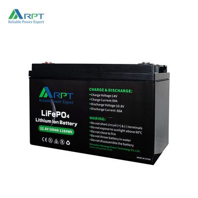 کیفیت 1280Wh باتری لیتیوم یون Rv باتری RPT 12V 100Ah LiFePO4 کارخانه