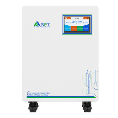RPT خانه باتری چرخ نصب شده باتری لیتیوم انرژی خورشیدی ذخیره 5.12kWh/10.24kWh/14.34kWh