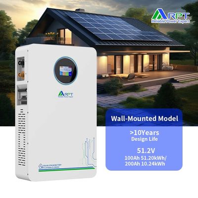 قیمت خوب سیستم ذخیره سازی باتری خانه هوشمند با ذخیره سازی انرژی LiFePO4 و پورت ارتباطی RS485 آنلاین
